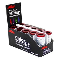Milton 716MC ColorFit Couplers, M-style Red, 1/4