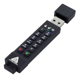 Apricorn 16GB Aegis Secure Key 3Z 256-bit AES XTS Hardware Encrypted FIPS 140-2 Level 3 Validated Secure USB 3.0 Flash Drive (ASK3Z-16GB), Black