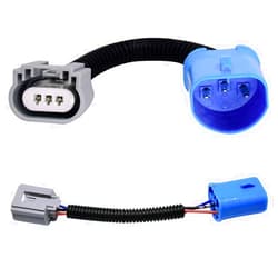 HUIQIAODS 9007 9004 HB5 Male to H13 9008 Female Ceramics Connector Wire Wiring Harnes Adapters Socket for 9007 H13 Headlight Retrofit (Pack of 2）
