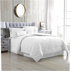 Modern Threads Kallan 5-Piece Seersucker Comforter Set White King
