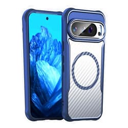 WAWZ Case for Google Pixel 9, Ultra Slim Anti-Scratch Shockproof TPU Protective Cover Soft Silicone Edges Compatible MagSafe, only Google Pixel 9 (Blue)