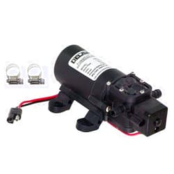 Delavan 2200-201 PowerFlo 12V Demand Diaphragm Pump with 2 Hose Clamps (Bundle, 3 Items)
