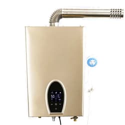 TCFUNDY 16L Tankless Water Heater Natural Gas, 4.23 GPM On-Demand Instant Hot Water Heater, 104000BTU Indoor Whole House Gas Water Heater, Digital Display & Touch Screen, Thermostatic & Energy Saving
