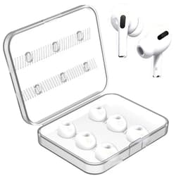 Link Dream 6 Pieces Replacement Ear Tips for AirPods Pro/AirPods Pro 2 Silicon Ear Buds Tips with Portable Storage Box (S/M/L 3 Pairs)