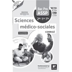 French Edition by Catherine Bacquet (Author), Magali Rinaudo (Author), Michèle Delomel (Author), Aurélie Descours (Author), Mélanie Fayard-Lemay (Author), Laurence Galland (Author), Annabelle Genthon (Author), Valérie Lebraud (Author), Véronique Maillet (Author), Nathalie Nanot (Author) & 6 more Réussite ASSP Sciences médico-sociales Bac Pro ASSP 2de 1re Tle - Corrigé