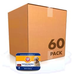 Arm & Hammer for Pets Tartar Control Dental Mints for Dogs | Dog Dental Mints Reduce Plaque & Tartar Buildup for All Dogs | Beef Flavor, 40 Count - Pack of 60 40 Count (Pack of 60)