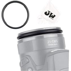 Kiorafoto 58mm Metal Lens Filter Adapter Ring for Canon SX70 HS, SX60 HS, SX50 HS, SX40 HS, SX30 is, SX20 is, SX10 is, SX1 is, SX540 HS, SX530 HS, SX520 HS Digital Camera Replaces Canon FA-DC67A Adapter Ring