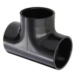 Spears Manufacturing Spears 401-B Series PVC Pipe Fitting, Tee, Schedule 40, Black, 2