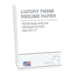 Cranium Press 70lb Luxury Resume Paper, Bright White 8.5