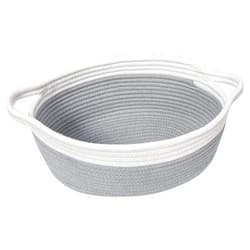 Goodpick Small Woven Basket, Storage Basket with Handles, Empty Baskets for Gifts, Woven Basket for Toys, Baby Laundry, Diapers, Towels, Snacks, Dog Toy Basket, Easter Basket, 12