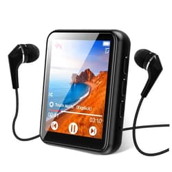 JOLIKE 64GB MP3 Player Bluetooth 5.3 Touch Screen Music Player Portable mp3 Player with Speakers high Fidelity Lossless Sound Quality mp3 FM Radio Recording e-Book MP3 Player Support (128GB)