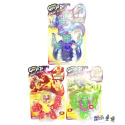 Gosu Toys Heroes of Goo JIT Zu Galaxy Attack (3 Pack) Merculok, Saturnaut, Solar Blast Blazagon with 2 Gosutoys Stickers