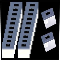 Mabor 20 Pack Adhesive Picture Hangers, Mabor Plastic No Nail Picture Hangers Clear Foamboard Hanger Sawtooth Adhesive Picture Hanger