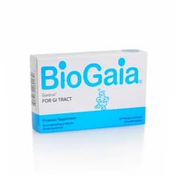 BioGaia Gastrus Chewable Tablets, Adult Probiotic Supplement for Stomach Discomfort, Constipation, Gas, Bloating, Regularity, Non-GMO, 30 Tablets, 1 Pack 30 Count (Pack of 1)