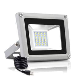 Getseason LED Flood Light,20W,2000LM,6000-6500K Cold White,Waterproof IP65,LED Flood Light US 3-Plug Outdoor and Indoor Security Lights Super Bright Floodlight for Garage, Garden, Lawn,Yard (Cold White, 20W)