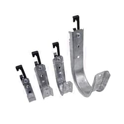 SYSTEC101 Heavy Duty Metal J-Hook for Hanging - Cable & Wire Support Batwing Hook - Hangers with Bat Wing Clip for attaching Ceiling Wire & Threaded Rod - Multipurpose Clip1-2 - Pack of 50