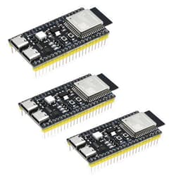 AYWHP ESP32 ESP32-S3 Development Board AYWHP 3 Pcs ESP32 S3 ESP32-S3-DevKitC Module with WROOM-1-N16R8 Low Power MCU with Dual-Mode Wi-Fi and Bluetooth Type-C Connector Compatible with Arduino