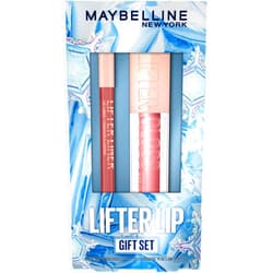 MAYBELLINE Lifter Gloss and Lifter Liner Makeup Gift Set, Lip Gloss and Lip Liner in Shades Petal and Line Leader