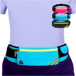 AIKENDO Running Belt Waist Pack Bag,Workout Gear,Gym Fitness Fanny Pack for Phone,Cell Phone Holder for Running,Jogging Pocket Belt for Women & Men,Running Accessories(Blue)