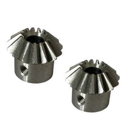 Gfpql Miter Gears 2PCS Bevel Gear 0.4M 0.5M 1 Module 13T 15T 18T 23T 25 Teeth Copper Steel Gear 90 Degree Transmission Gear Bore Steering(Steel Gear,1M 20T 6mm bore)