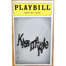 Playbill Magazine Brand New Playbill from Kiss Me, Kate starring, Marin Mazzie Brian Stokes Mitchell Amy Spanger Michael Berresse