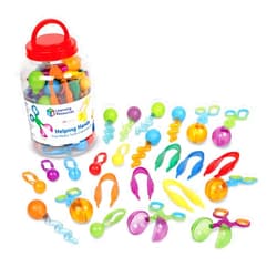 Learning Resources Helping Hands Fine Motor Tools Classroom Set - 24 Pieces Ages 3+ Preschool Learning Activities, Teacher and Classroom Must Haves, Teacher Resources for Classroom