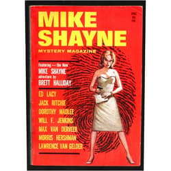 PULP MAG: Mike Shayne Mystery 4/1966-Hardboiled pulp & crime thrills by Brett Halliday-Ed Lacy-Max Van Der Veer-VG