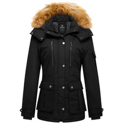 wantdo Women's Quilted Winter Coat Warm Puffer Jacket Thicken Parka with Removable Hood