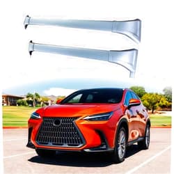 HawkstoneGroup 2PCS Aluminum Roof Rail Rack Crossbars Fits for Lexus NX 250 350 350h 450h 2022 2023 2024 2025 Rooftop Luggage Cargo Bars Luggage Carrier Cross Bars