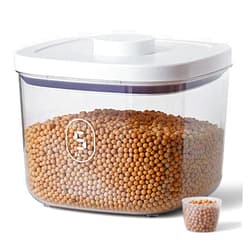 LivLab 10 Lbs Storage Container Bin Rice Dispenser with Measuring Cup Food Cereal Container Bins Household for Kitchen Pantry Organization