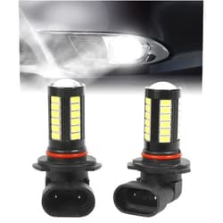 Bylikeho Pack-2 LED Fog Light Bulb,Car Accessories H11 9005 H16 H4 9006 H7 Car LED Fog Light Bulbs,White Bright Anti-fog Lights Daytime Running Lights,LED Light Replacement for Car,Truck (2pcs-9005)