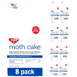Enoz Moth Cakes – 8 Pack – Easily Hangs in Closets & Garment Bags – Kills Clothes Moths, Carpet Beetles, Eggs & Larvae – Treats 6.25 Cubic Feet