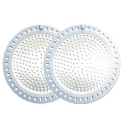 Seatery 2PCS Shower Drain Hair Catcher/Strainer/Cover/Filter/Trap, Bathtub Catcher, Stopper for Stall Drain/Bathroom Floor Drain, Stainless Steel and Silicone Shield