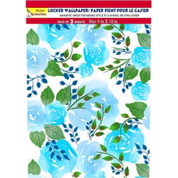 PELICAN INDUSTRIAL Wallpaper - Magnetic School Locker Wallpaper (Full Sheet Magnetic) - Flowers - Pack of 3 Sheets - vr15
