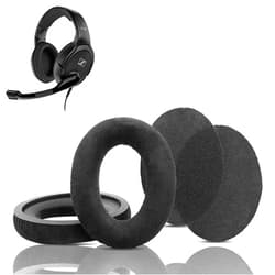 DowiTech Soft Earpads Cushion Replacement Compatible with Sennheiser HZP 41 PC 363D HZP 26 PC 360 G4ME ONE PC 373D Game One Headsets Ear pads Cover with Comfortable Fabric and Memory Foam