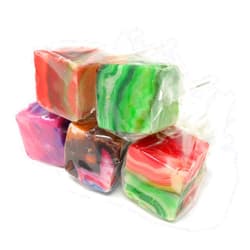 Espeez Hard Candy Cube Lollipop Suckers: Individually Wrapped Flavored Sucker Pack by Espeez - Old Fashioned Square Party Pops in Bulk - Tye Dye, 24 Count