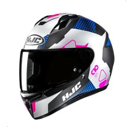 HJC C10 Aspa Full Face Motorcycle Helmet with HJ-34P Pinlock Shield, DOT Approved (MC28SF, X-Large)