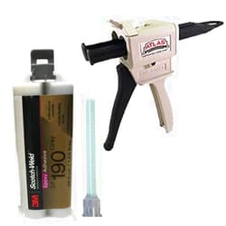 3M Scotch-Weld DP-190 Gray Epoxy Adhesive (50ml/1.7oz w/ Mixing Gun)