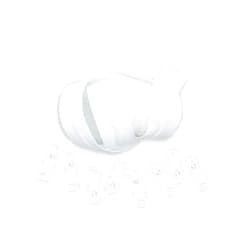 YKK Zippers by Yard, 4.5 Coil Zippers Chain with Pulls for Handbags - Made in USA (2-Yards of Zipper Tape and 8 Pulls, White)