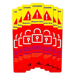 Max magnetics 10 Pack Lockdown magnetic strips for school lockdowns or office emergency Full Size easy and quick way to lock door in an event of a lockdown or an emergency.