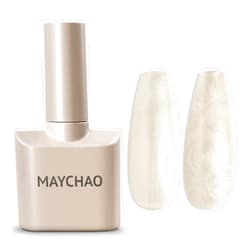 MAYCHAO 15ML Pearl Gel Nail Polish Pearlescent Shell Shimmer Mermaid Aurora Nude Gel Polish Swirl Thread Effect Soak Off UV LED Lamp Curing for Nail Art Manicure Salon DIY at Home, 0.5 OZ