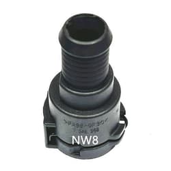 FEEDUN 7546968,NW8 Coolant Hose Connector Adapter,Radiator Pipe Line Fittings for BMW,3 Series,5 Series,X3,X5,X1,Mercedes-Benz,Audi,VW,Porsche,Volvo,Land Rover,MINI,Engine Heater Junction,1/2 Inch Tube Joint