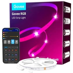 Govee RGB LED Strip Lights, 65.6ft Bluetooth LED Lights with App Control, 64 Scenes and Music Sync Color Changing Lights for Bedroom, Room, Kitchen, Party, ETL Listed Adapter