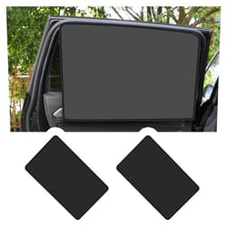 SSNNUU 2PCS Newly Upgrade Car Sun Shade Side Window with 18 Magnets,Strong Blackout Car Window Shades Keeps Car Interior Cool & Car Privacy Curtains,Universal Back Car Window Shade (Back Window)