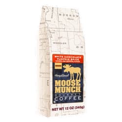 Harry & David Moose Munch Coffee by Harry & David, White Chocolate Pumpkin Spice Flavored Ground Gourmet Coffee - 12 Ounce Bag