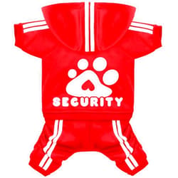 Otunrues Dog Hoodie, Dog Clothes 4 Legs Sweatshirt Security Hoodies Jumpsuit Soft & Warm Sweater Outfit Pullover Dog Winter Coat, Dog Hoodies for Small Medium Large Dogs Cats Apparel(Red,M)