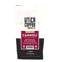Utica Coffee Roasting Co. Cannoli | Specialty Flavored Medium Roast Ground Coffee | 16 Oz Reclosable Bag