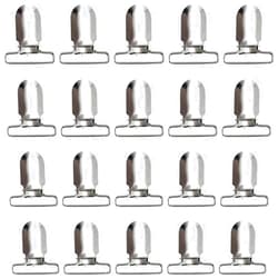 RayTour 40 Pieces Men Suspender Clips Metal Clips Sheet Straps Holder Fasteners Clips Heavy Duty Bed Sheet Fasteners Clips