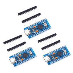 Teyleten Robot Type-C Pro Micro Atmega32U4 5V 16MHz Module Board Micro USB Pro Micro Development Board Micro Controller 3pcs