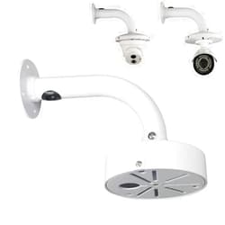 Compcctv Security Camera Mount Bracket, Dome Camera Mount Universal Camera Wall Mounting Bracket/IP Camera for CCTV Security Camera, L Type